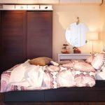 The design of the bedroom is 11 square meters. m. in the apartment